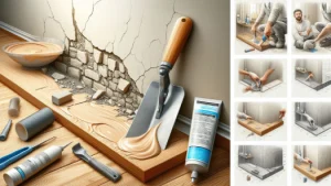 Servicio de reparación de muros previo a instalación de papel mural.