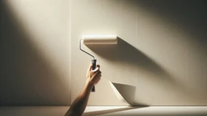 Servicio de instalación de papel mural base en muros preparados.